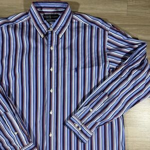 Polo Ralph Lauren Button Down Classic Fit Long Sleeve Mens Size L MulticolorPony